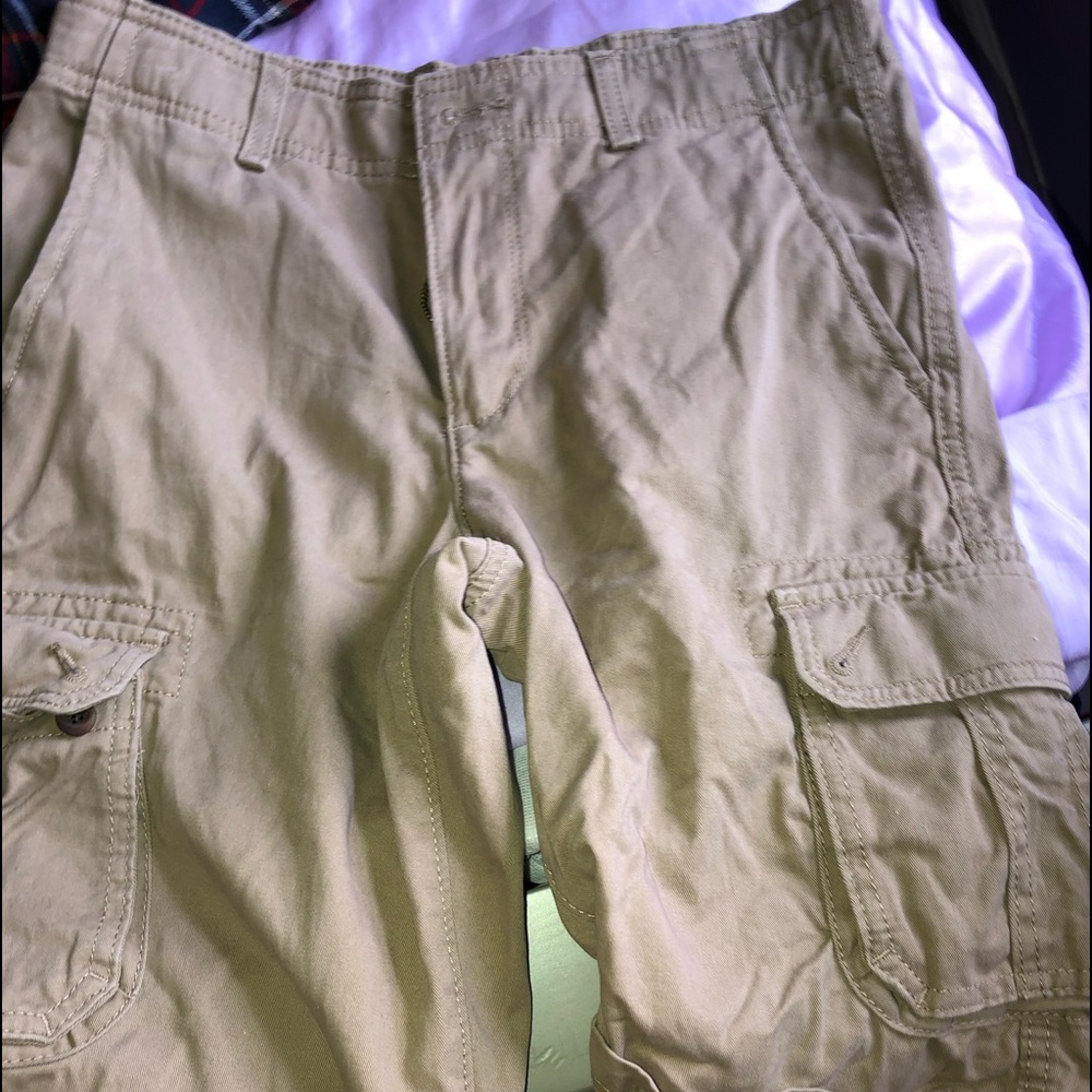 tan shorts